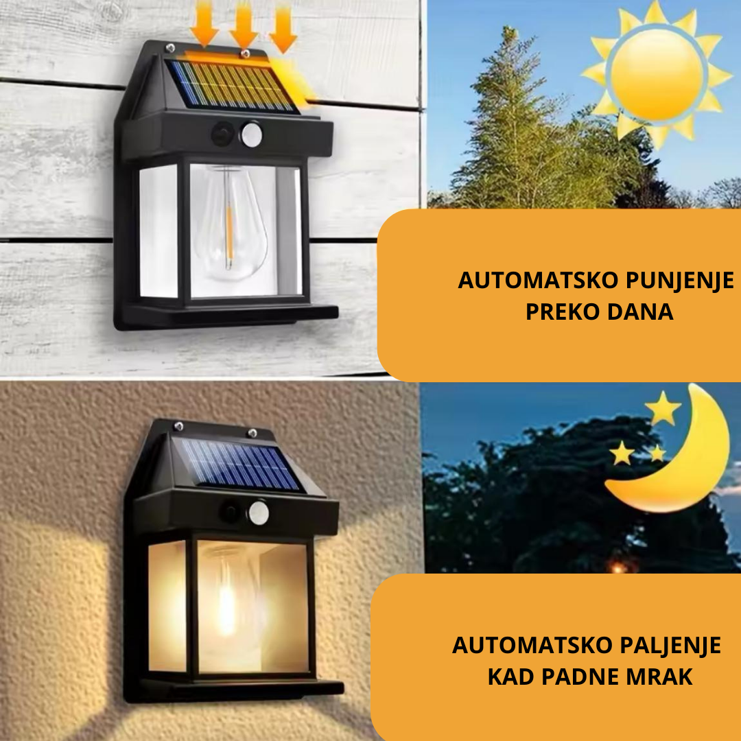 Solarna lampa sa senzorom pokreta